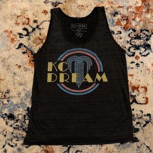 Charcoal Grey Graphic Tank Top